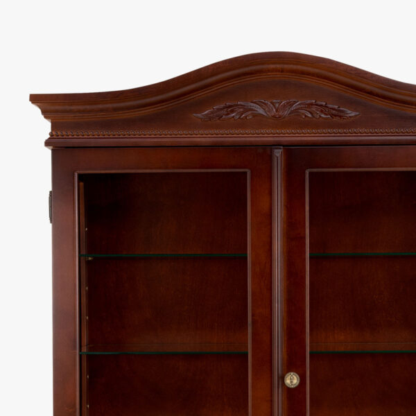 Empire hopeakaappi, väri Hepplewhite eli tumma mahonki.