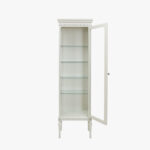 Kustavilainen vitriini, helmenharmaa - patina.