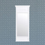 Kustavilainen peili, valkoinen.