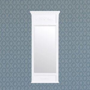 Kustavilainen peili, valkoinen.