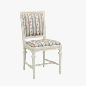 3 kpl kustavilaisia tuoleja verhoillulla selkänojalla