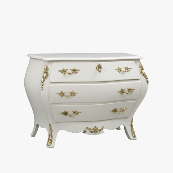 Talonpoikaisrokokoo mahalipasto, helmenharmaa.