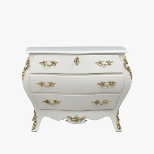 Talonpoikaisrokokoo mahalipasto, helmenharmaa.