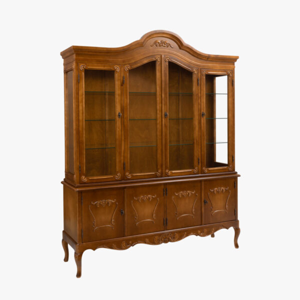 Talonpoikaisrokokoo hopeakaappi, väri antiikki.