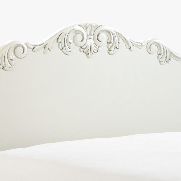 Talonpoikaisrokokoo sanky 80 x 200 cm, väri helmenharmaa-patina