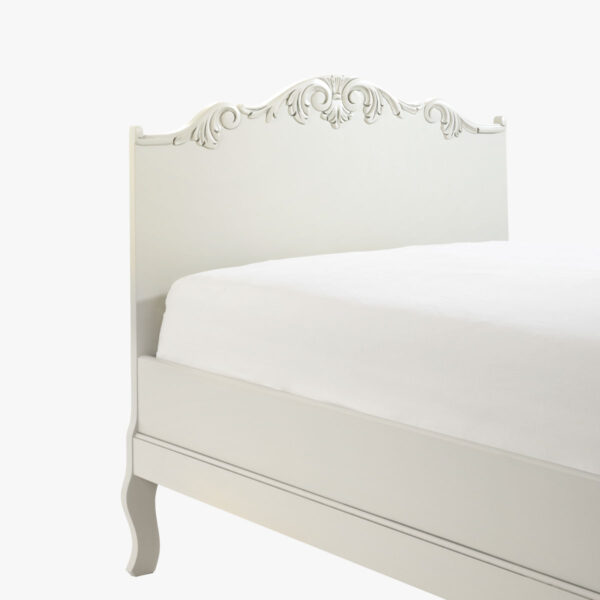 Talonpoikaisrokokoo sanky 80 x 200 cm, väri helmenharmaa-patina