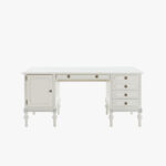 Kustavilainen kirjoituspöytä, väri helmenharmaa-patina.